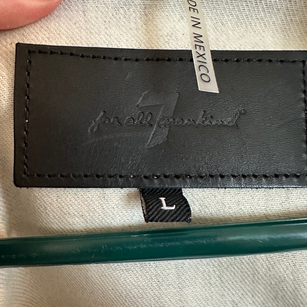 7 For All Mankind Green and Brown Military Field Jacket - Picture 2 of 3